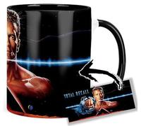 MasTazas Total Recall Arnold Schwarzenegger Taza Ceramica Interior y Asa Negra