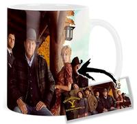 MasTazas Yellowstone Kevin Costner Kelly Reilly Luke Grimes Wes Bentley Taza Ceramica Mug