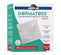 Master-Aid Dermatess - Compresse di Garza Sterile 10x10cm, 100 veli