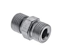 Master Airbrush - Adaptador de boquilla de conversión de 1/8" BSP macho a 1/8" BSP macho, conector para mangueras de aerógrafo, compresores, tuberías