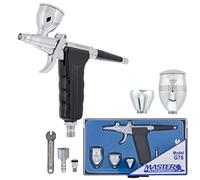 Master Airbrush Cepillo de Aire Multiusos de Doble Acción, 3 Tazas, Hobby