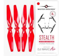 Master Airscrew Hélices Stealth compatibles con dji Mavic Air - Rojo, 4 Unidades