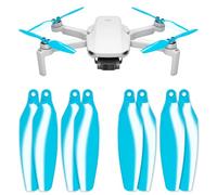Master Airscrew Hélices Stealth para DJI Mini 2, Mini 2 SE, Mini SE & Mini 4K - Azul, 4 hélices en juego