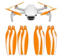 Master Airscrew Hélices Stealth para DJI Mini 2/2 SE/SE & Mini 4K - Naranja, 4 hélices en juego