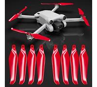 Master Airscrew Hélices Stealth para DJI Mini 3 Pro & Mini 4 Pro - Rojo, 4 hélices en Juego