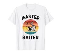 Master Baiter Divertido Pescador Pesca Atrapa Pescado Broma Camiseta