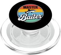Master Baiter Fishing - Pescadores de tiburones de pesca retro y divertida PopSockets PopGrip para MagSafe