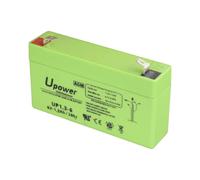 MASTER BATTERY BATT-6013-U Upower - Batería recargable - Tecnología plomo ácido AGM - Voltaje 6 V - Capacidad 1.3 Ah - 97 x 57.5