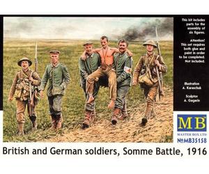 Master Box MB35158 - 1/35 British And Alemán Soldados, Somme Batalla - Nuevo