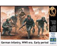 Master Box MB35177 - 1/35 Alemán Infantería, WWII Era. Early Período - Nuevo