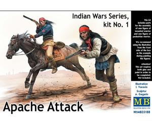 Master Box MB35188 - 1/35 Apache Attack, Serie Guerras Indias, Kit No1 - Nuevo