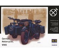 Maqueta Moto BMW R75 Side Car Alemana 2e Guerra Mundial MASTER BOX LTD 3528