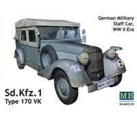 Maqueta Sd. Kfz. 1 Tipo 170 Vk, German Military Staff Car , Ww II Era Master Bo