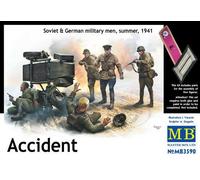 Master Box MB3590 - 1/32 Accident. Soviético & Alemán Militar Men Nuevo
