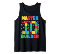 Master Builder a la Edad de 10 años: Squad Block Building Camiseta sin Mangas