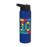 Master Builder a la edad de 10 años: Squad Block Building Stainless Steel Insulated Water Bottle