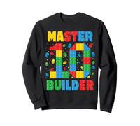 Master Builder a la Edad de 10 años: Squad Block Building Sudadera