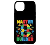 Master Builder Age, Octavo cumpleaños, Squad Block Building Carcasa para iPhone 15 Plus