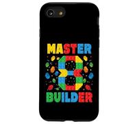 Master Builder Age, Octavo cumpleaños, Squad Block Building Carcasa para iPhone SE (2020) / 7/8