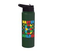 Master Builder Age, octavo cumpleaños, Squad Block Building Stainless Steel Insulated Water Bottle