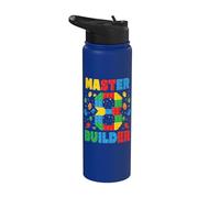 Master Builder Age, octavo cumpleaños, Squad Block Building Stainless Steel Insulated Water Bottle