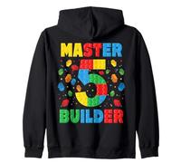Master Builder Age, Quinto cumpleaños, Squad Block Building Sudadera con Capucha