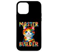 Master Builder Block Building Toy Kids Girls Cat Lover Carcasa para iPhone 12 Mini