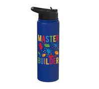 Master Builder - Bloque colorido para construir ladrillos para niños Stainless Steel Insulated Water Bottle