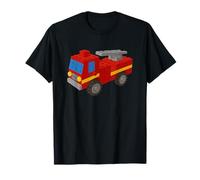 Master Builder - Bloques de construcción de ladrillos de camión de bomberos Camiseta