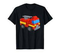 Master Builder - Bloques de construcción de ladrillos de camión de bomberos Camiseta