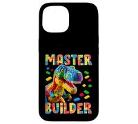 Master Builder Bricks Blocks Play Toys T-Rex Dinosaur Carcasa para iPhone 15