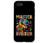 Master Builder Bricks Blocks Play Toys T-Rex Dinosaur Carcasa para iPhone SE (2020) / 7/8