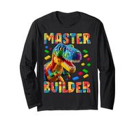 Master Builder Bricks Blocks Play Toys T-Rex Dinosaur Manga Larga