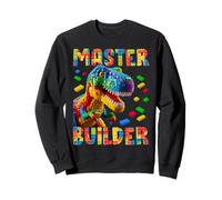 Master Builder Bricks Blocks Play Toys T-Rex Dinosaur Sudadera