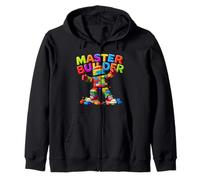 Master Builder Colorful Blocks Bricks Fun Kids Boys Girls Sudadera con Capucha