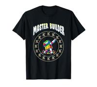 Master Builder Dabbing Blocks Bricks Funny Toy Building Camiseta