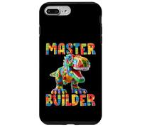 Master Builder Dino Bricks Blocks Play Toys T-Rex Dinosaur Carcasa para iPhone 7 Plus/8 Plus