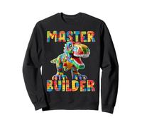 Master Builder Dino Bricks Blocks Play Toys T-Rex Dinosaur Sudadera