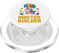 Master Builder Dog Lover Bloques de construcción para niños pequeños PopSockets PopGrip para MagSafe