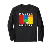 Master Builder Funny Construction Humor Design tee Manga Larga