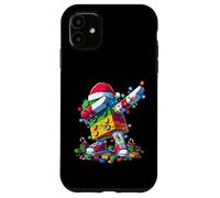 Master Builder Kids Building Blocks Dabbing Christmas Lights Carcasa para iPhone 11