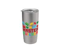 Master Builder Ladrillo Maestro Bloque de Construcción Constructor de Ladrillos Vaso térmico de acero inoxidable de doble pared