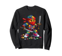 Master Builder Ninja Building Blocks Brick Builders Boys Kid Sudadera