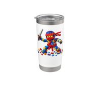 Master Builder Ninja Building Blocks Brick Builders Toys Kid Vaso térmico de acero inoxidable de doble pared