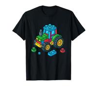 Master Builder Tractor Ladrillo de juguete Constructores Bloque Ladrillos Camiseta