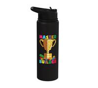 Master Builder Trophy Block Building Ladrillo Constructor Stainless Steel Insulated Water Bottle