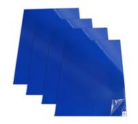 Master Elite - Tapetes adhesivos pegajosos para sala blanca, 24 x 36 pulgadas, 4 paquetes de 30 hojas azules cada uno, para laboratorio, cabina de pintura y sitios de construcción, elimina la