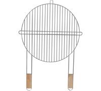Master Grill&Party Parrilla redonda 46cm acero cromado mango madera