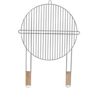 Master Grill & Party parrilla redonda 51 cm MG257 acero cromado asas madera