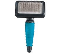 Master Grooming Herramientas Acero Inoxidable y Goma Ergonómica Mascota Slicker Brush, Extra pequeño